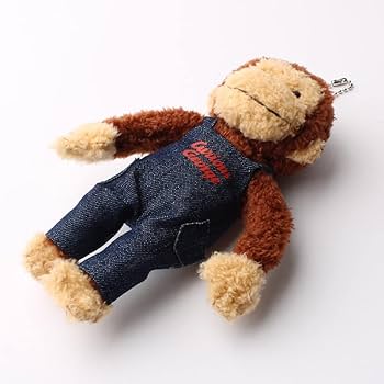 小物 George GEORGE'S Curious George Plush S Ball Chain Overalls Denim